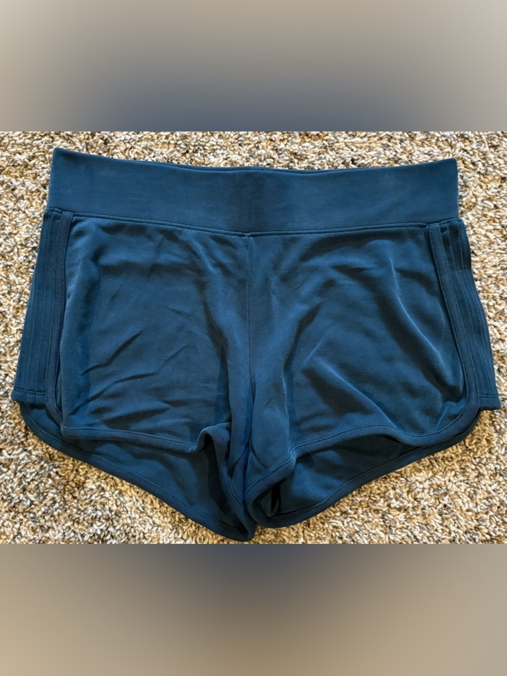 Athleta SUPER SOFT Shorts Size Small Short Shorts Blue Modal  Athletic